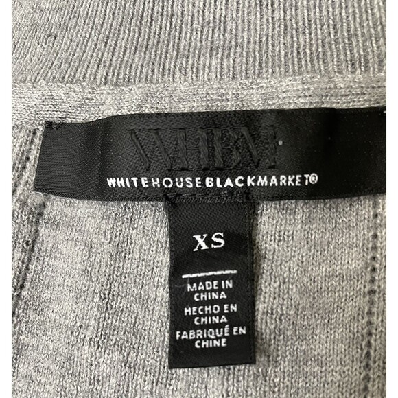 WHBM Ladies XS Gray Cashmere Blend Vneck Elbow Length Sleeve Sweater - Picture 9 of 9